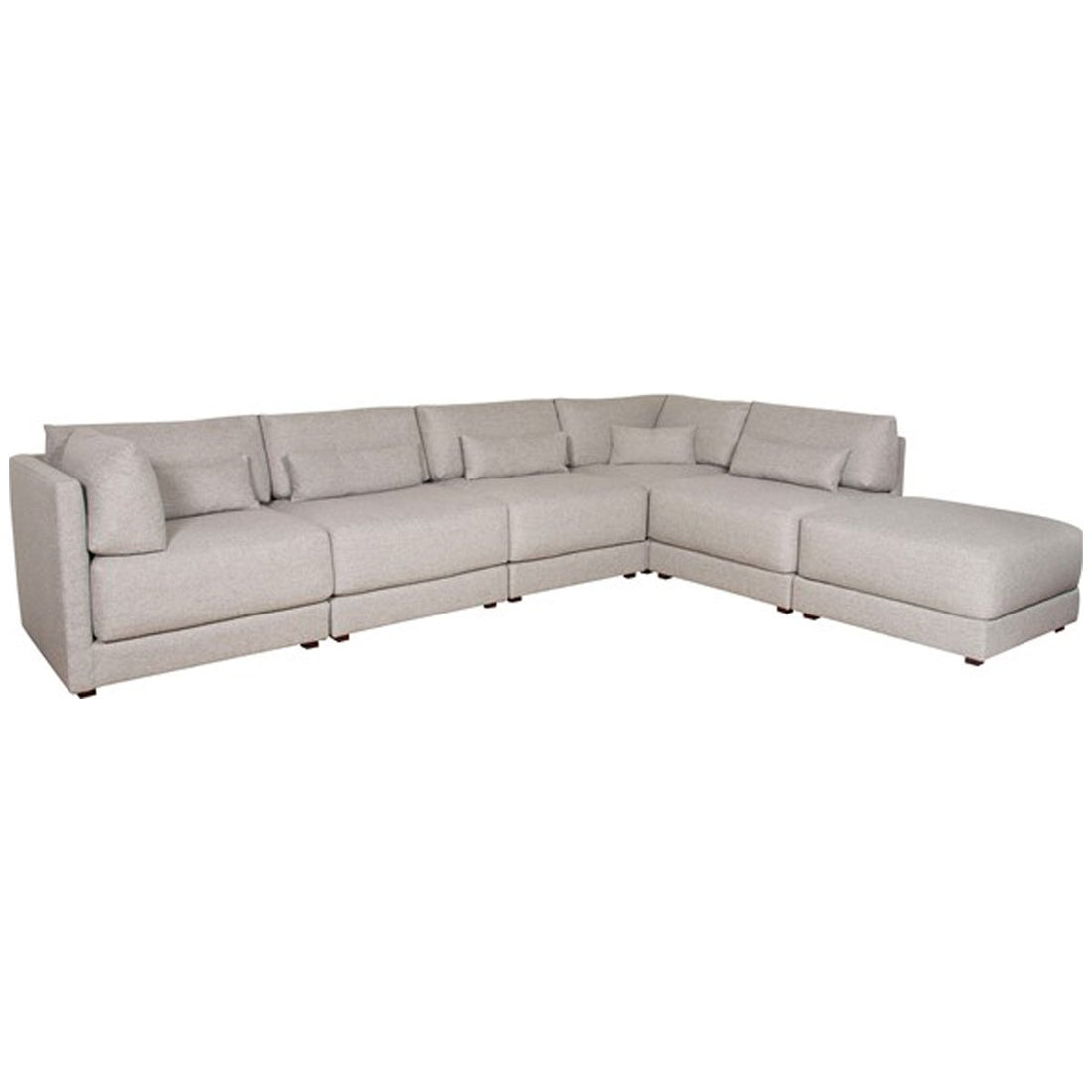 Vanguard Furniture Dove Stocked Modular Sectional in Keland Pewter