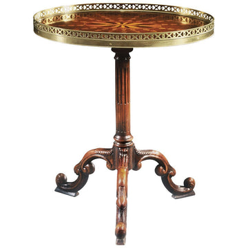 Theodore Alexander Essential Ta Radiating Parquetry Accent Table