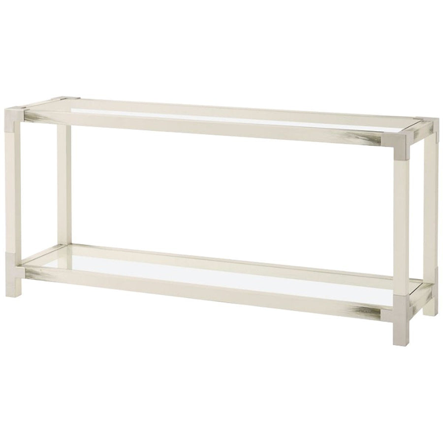 Theodore Alexander Cutting Edge Longhorn White Console Table