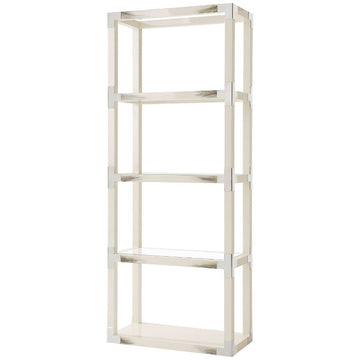 Theodore Alexander Cutting Edge Longhorn White Etagere