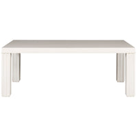 Vanguard Furniture Fluted Dining Table with Fluted Leg