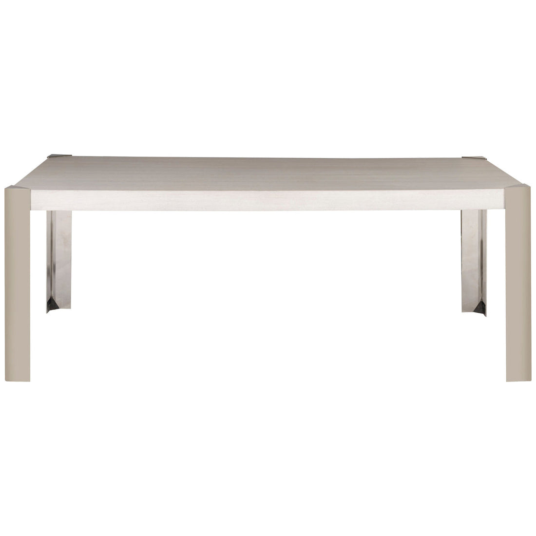 Vanguard Furniture Angled Dining Table with Metal Captured Leg