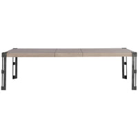 Vanguard Furniture Fret Dining Table with Textured Metal Fret Leg