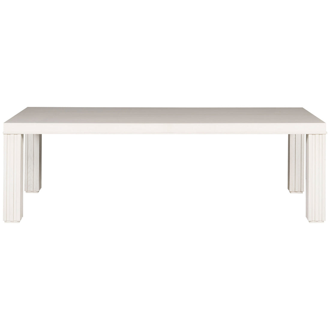 Vanguard Furniture Fluted Dining Table with Fluted Leg