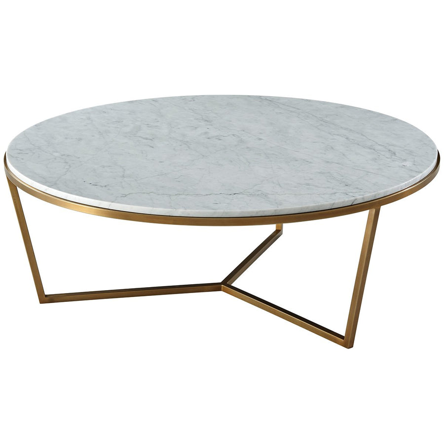 Theodore Alexander Marble Fisher Cocktail Table