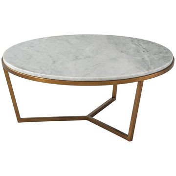 Theodore Alexander Marble Fisher Cocktail Table