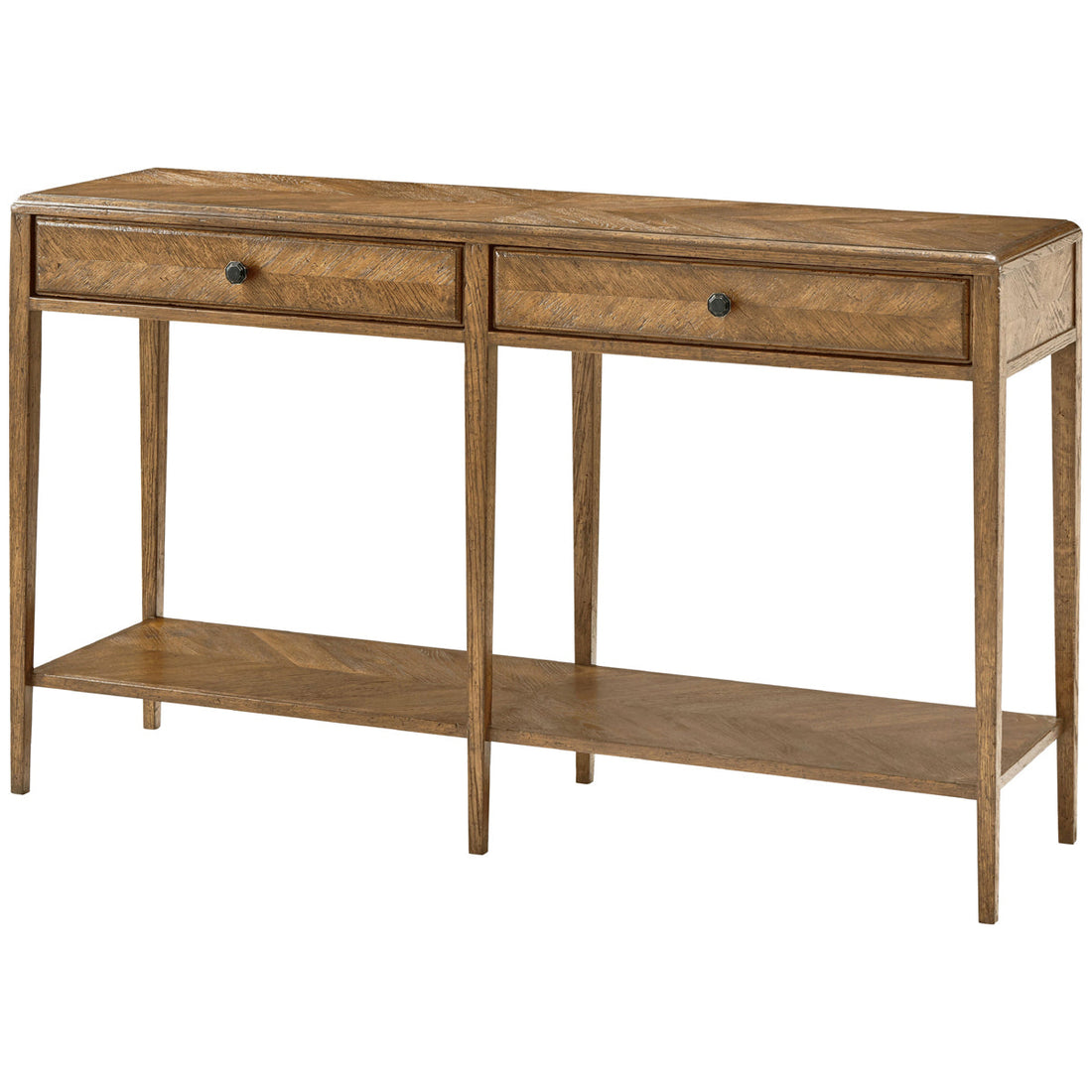 Theodore Alexander Nova Two Frieze Drawers Console Table