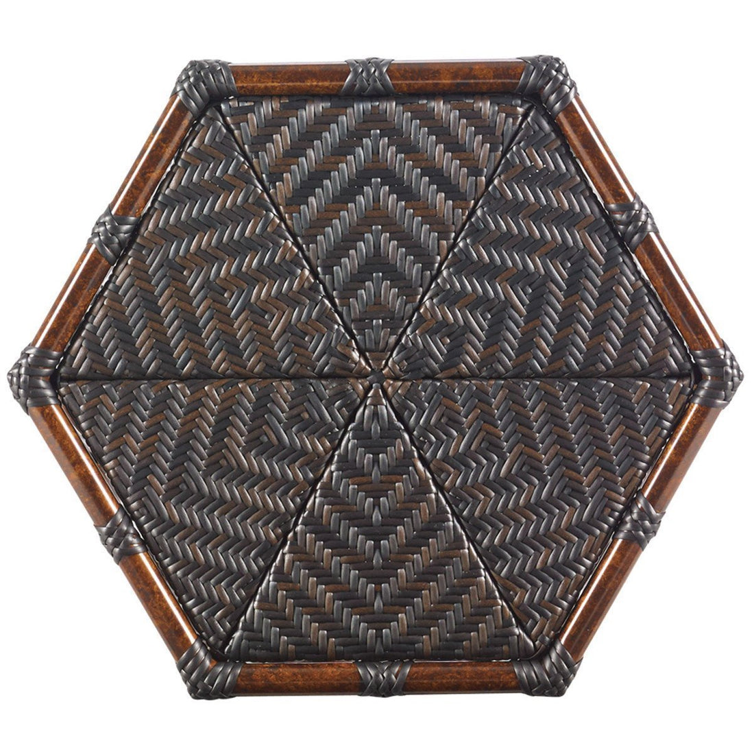 Tommy Bahama Royal Kahala Black Sands Hexagonal Cocktail Table