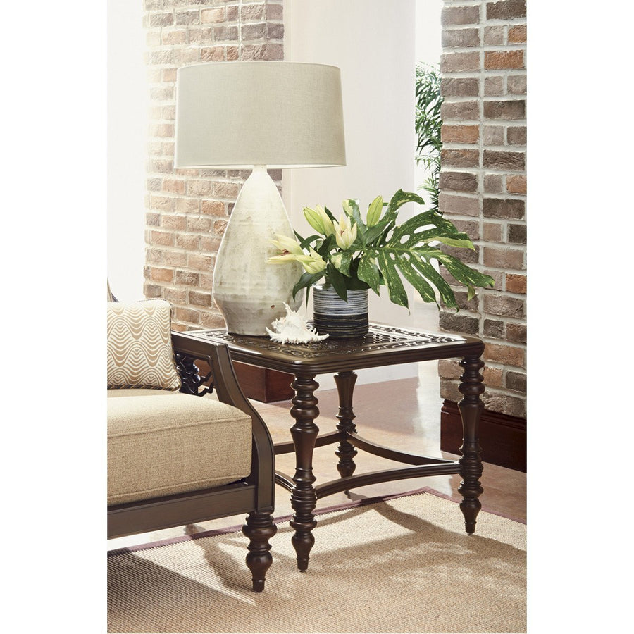 Tommy Bahama Royal Kahala Black Sands Square End Table