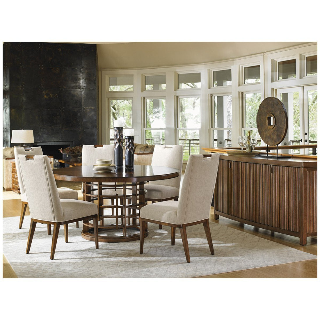 Tommy Bahama Island Fusion Meridien Round Dining Table