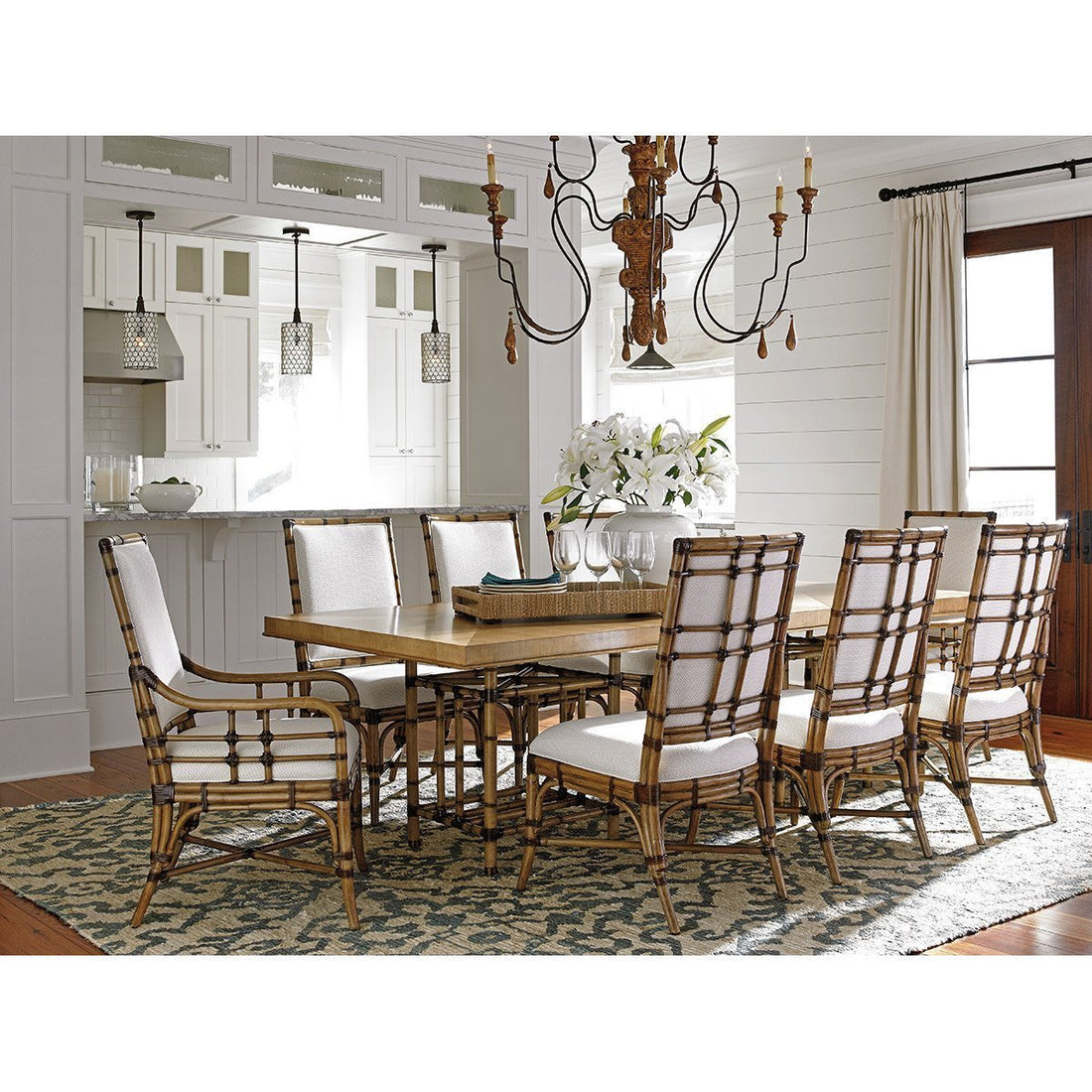 Tommy Bahama Twin Palms Caneel Bay Rectangular Dining Table