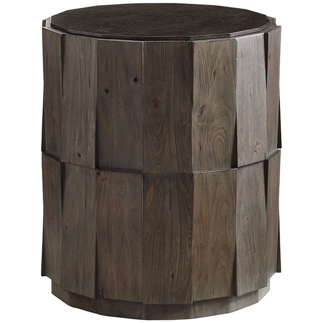 Tommy Bahama Cypress Point Everett Round Travertine End Table