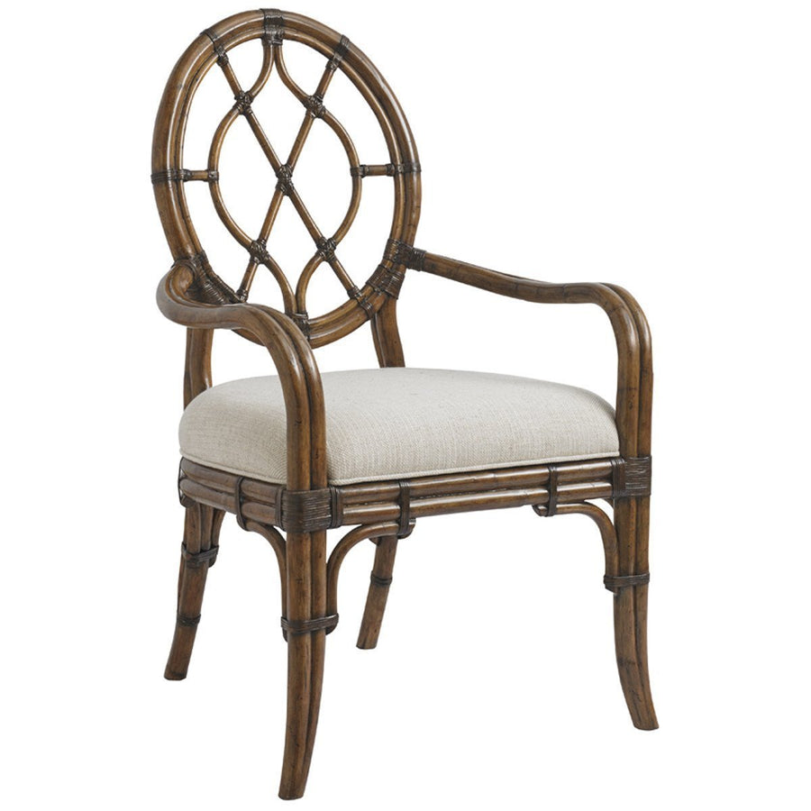 Tommy Bahama Bali Hai Cedar Key Oval Back Arm Chair