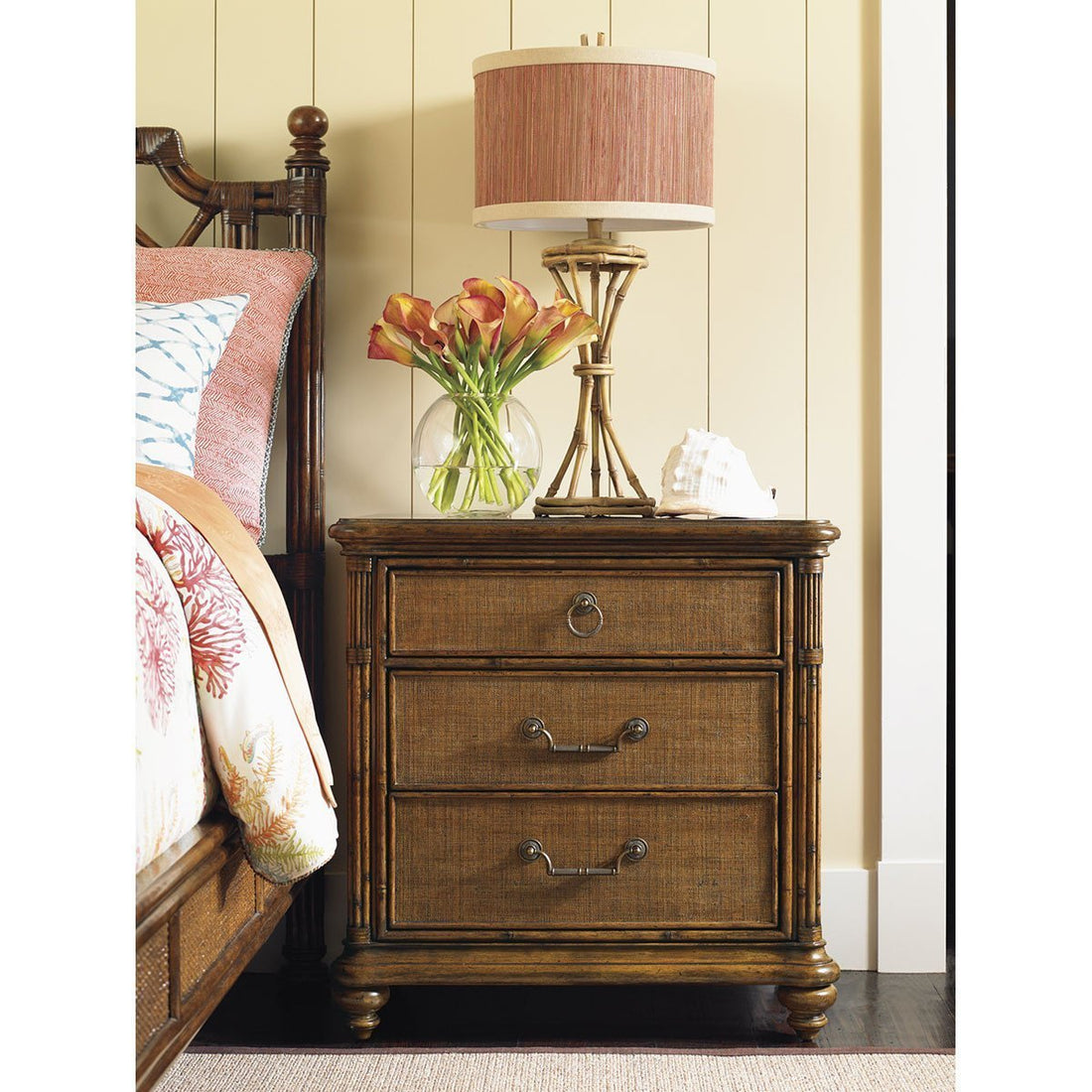 Tommy Bahama Bali Hai Medium Brown Sojourn Nightstand