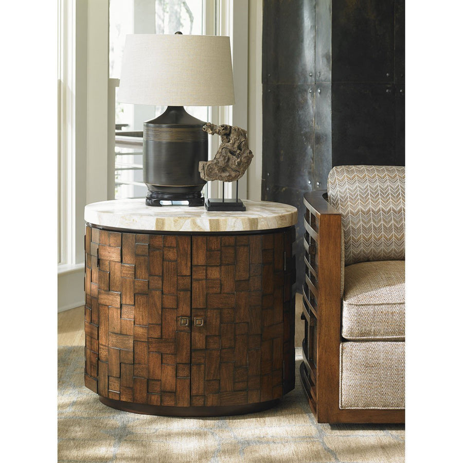 Tommy Bahama Island Fusion Banyan Oval Accent Table