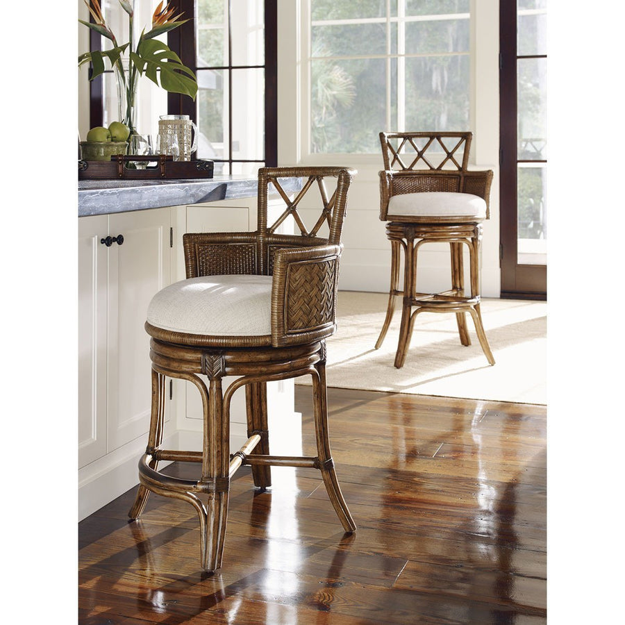 Tommy Bahama Bali Hai Kamala Bay Swivel Counter Stool