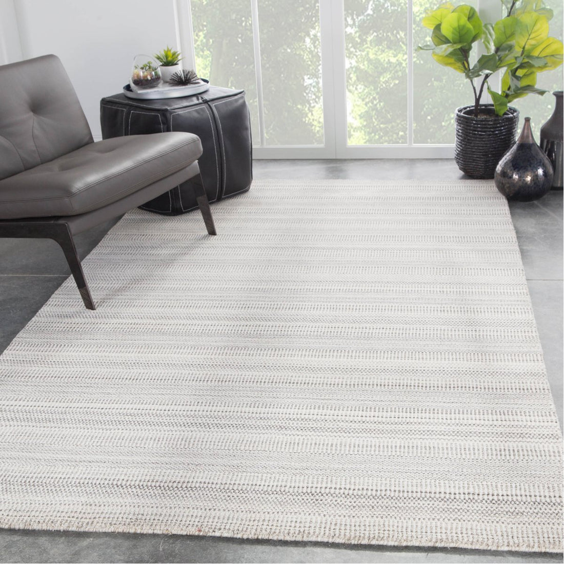 Jaipur Trendier Minuit Geometric Trellis Beige Gray TEI01 Rug