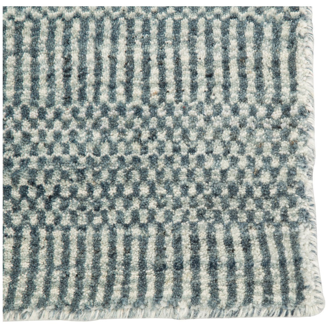 Jaipur Trendier Minuit Geometric Trellis Ivory Dark Blue TEI03 Rug