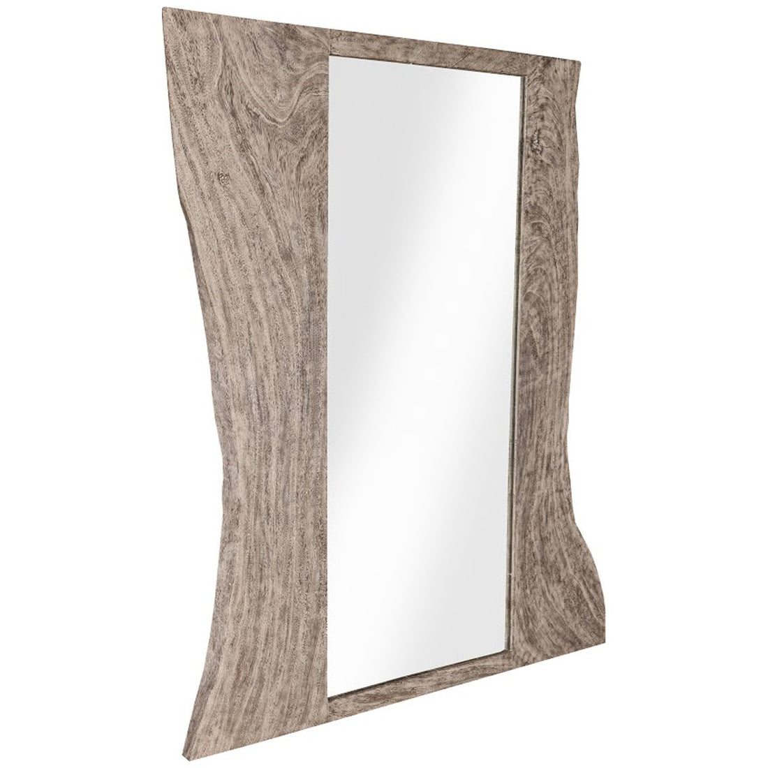 Phillips Collection Split Slab Mirror, Gray Stone