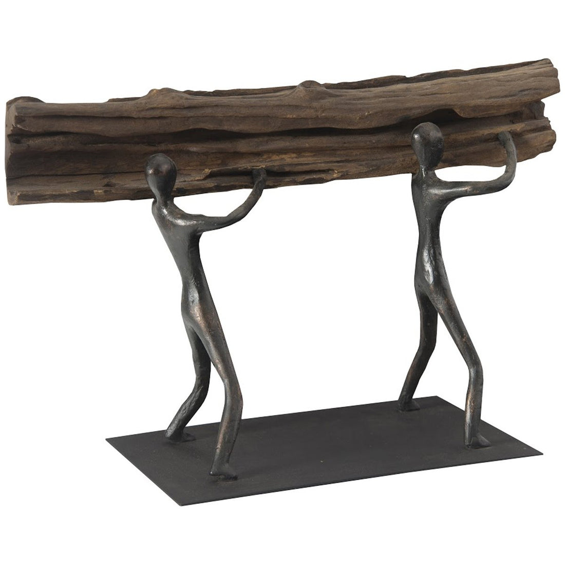 Phillips Collection Atlas Balancing Log Sculpture with Base