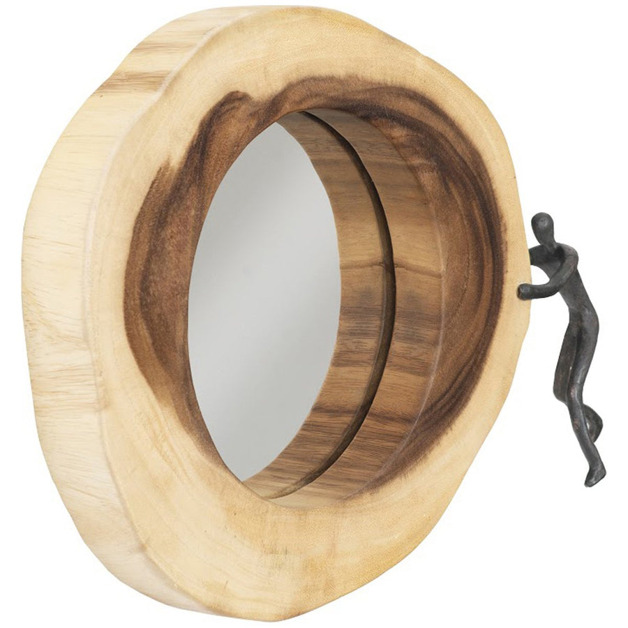 Phillips Collection Atlas Figure Balancing Cross Cut Mirror