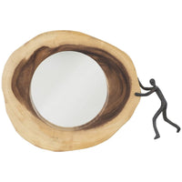 Phillips Collection Atlas Figure Balancing Cross Cut Mirror