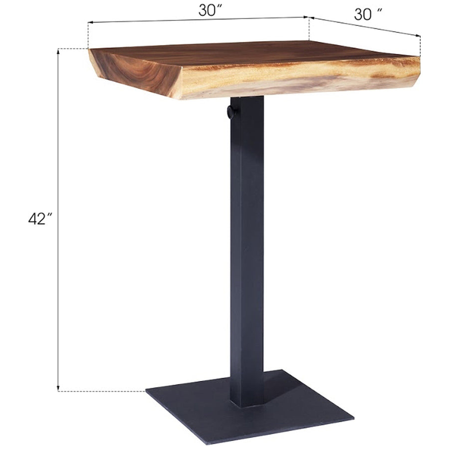 Phillips Collection Cafe Bar Table with Metal Leg