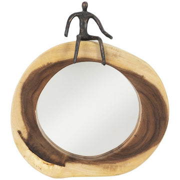 Phillips Collection Atlas Sitting Figure Cross Cut Mirror