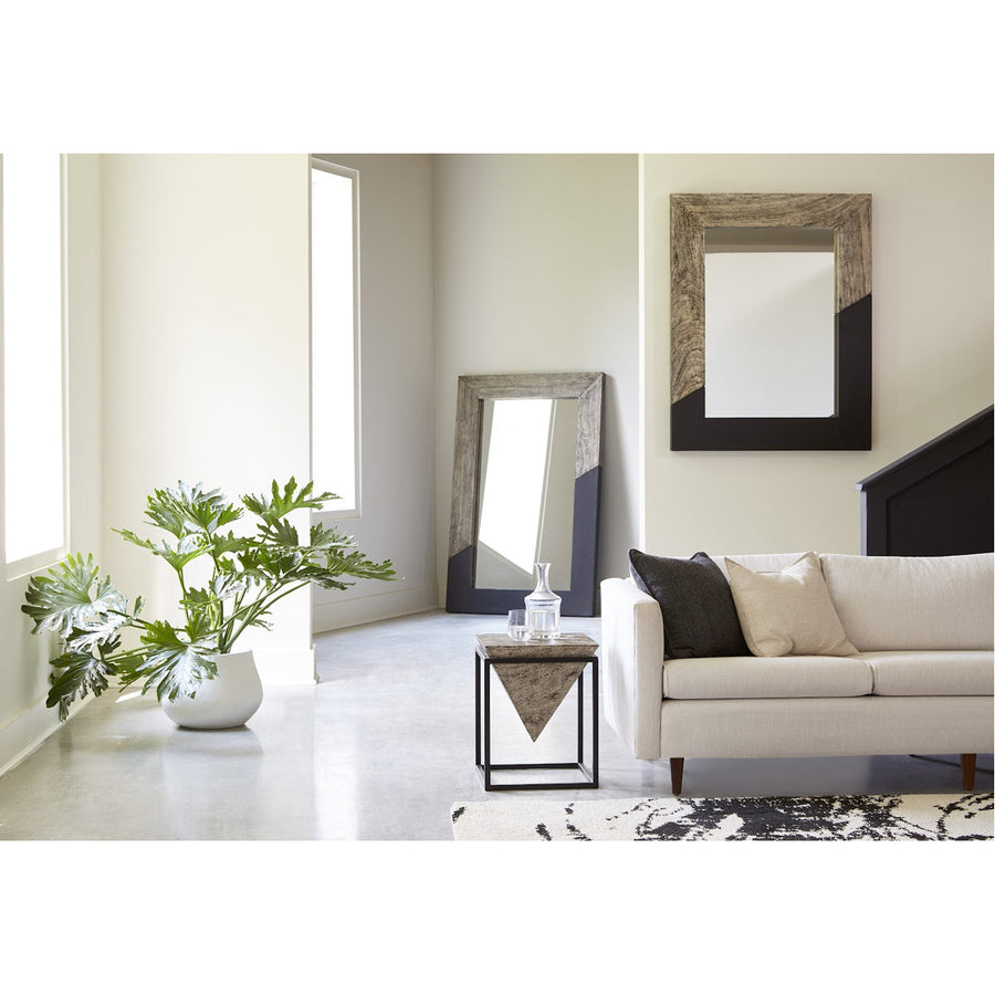 Phillips Collection Geometry Gray Mirror