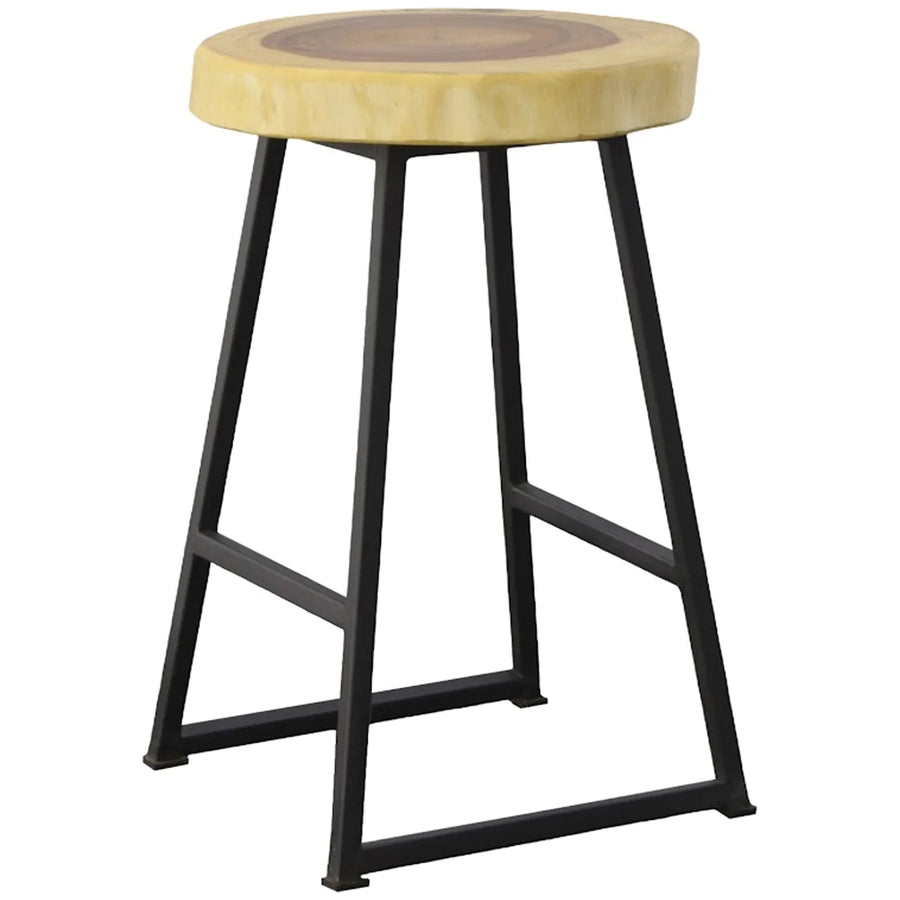 Phillips Collection Chuleta Natural Round Bar Stool