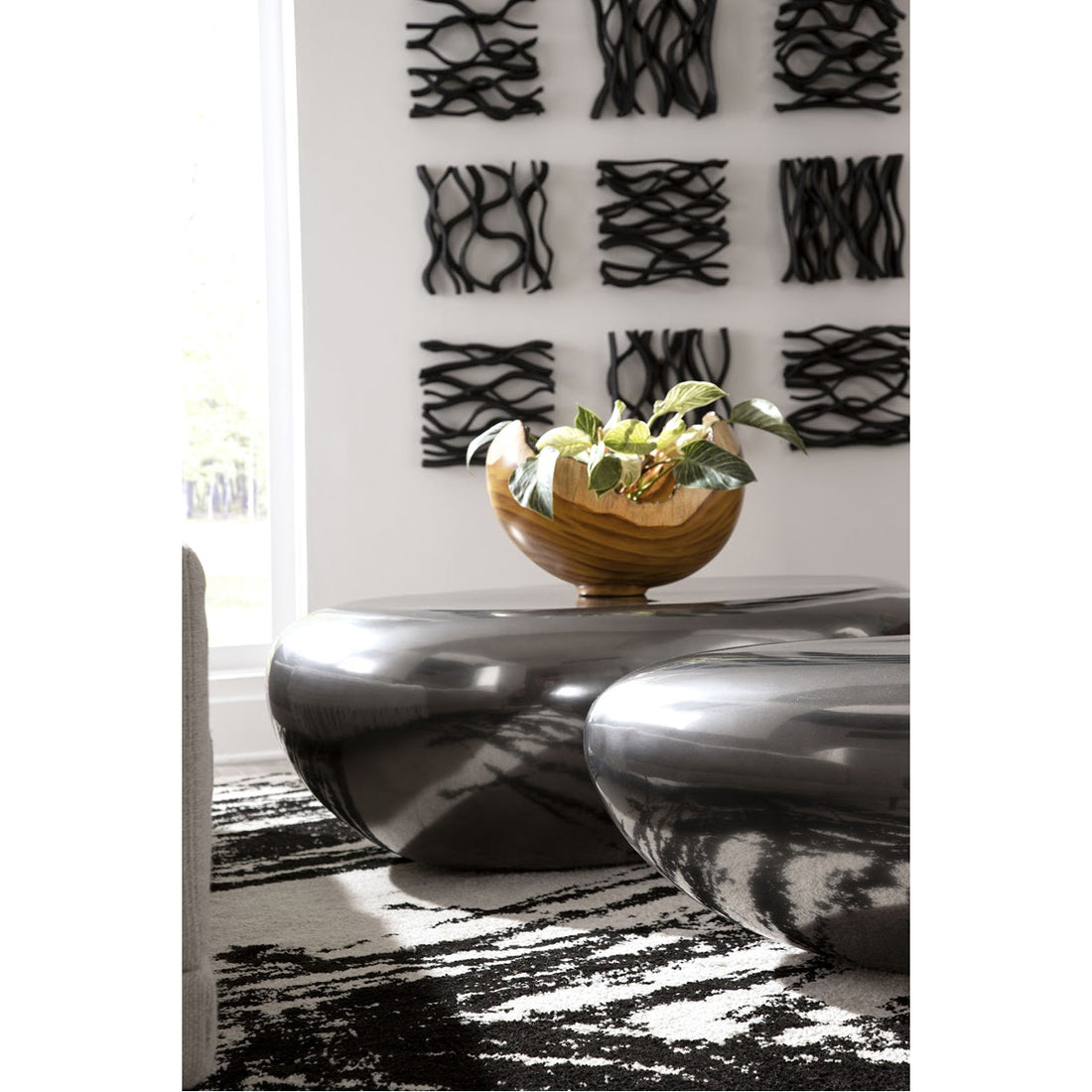 Phillips Collection Vine Wall Tile, Black