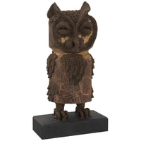 Phillips Collection Boy Owl Carved Animal Sculpture