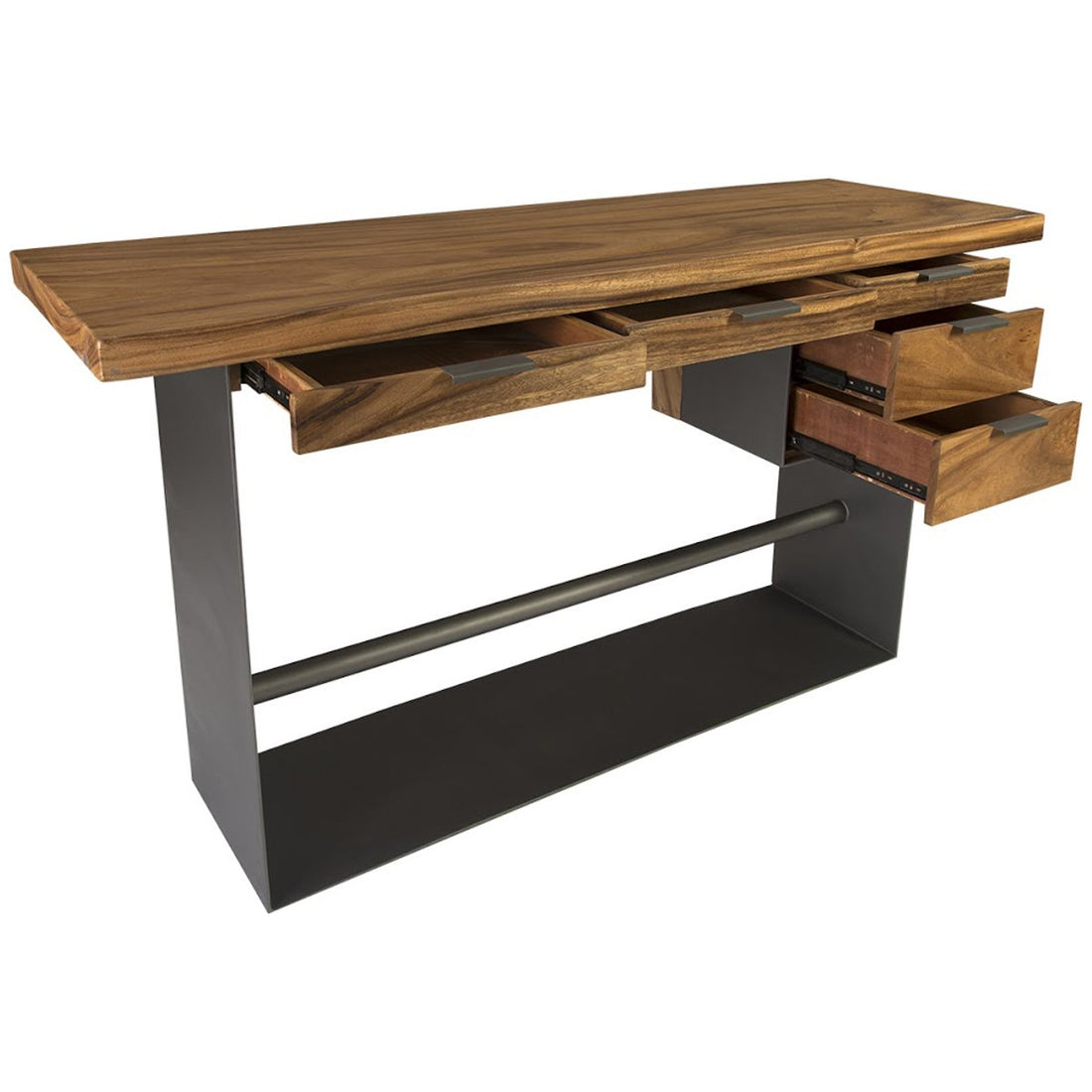 Phillips Collection Iron Frame Standing Desk with Drawers