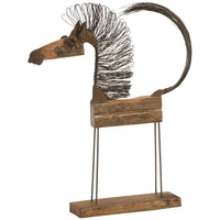 Phillips Collection Small-Body Wire Horse Sculpture