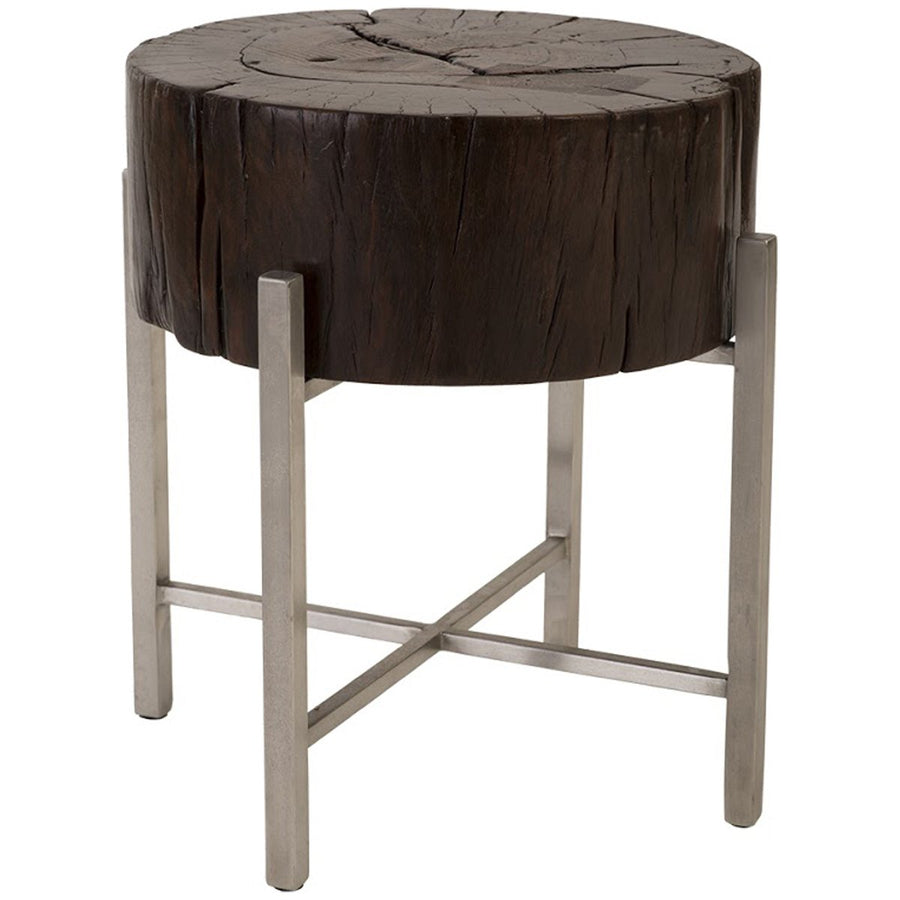 Phillips Collection Nestled Cross Cut Side Table, X Cross Leg