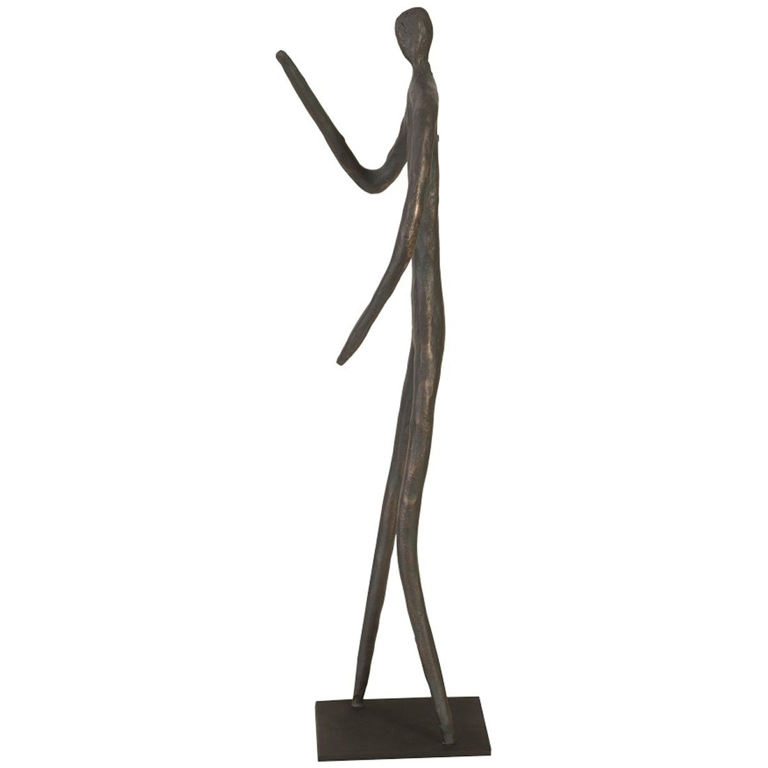 Phillips Collection Abstract Figure Sculpture on Metal Base, Elbow Bent