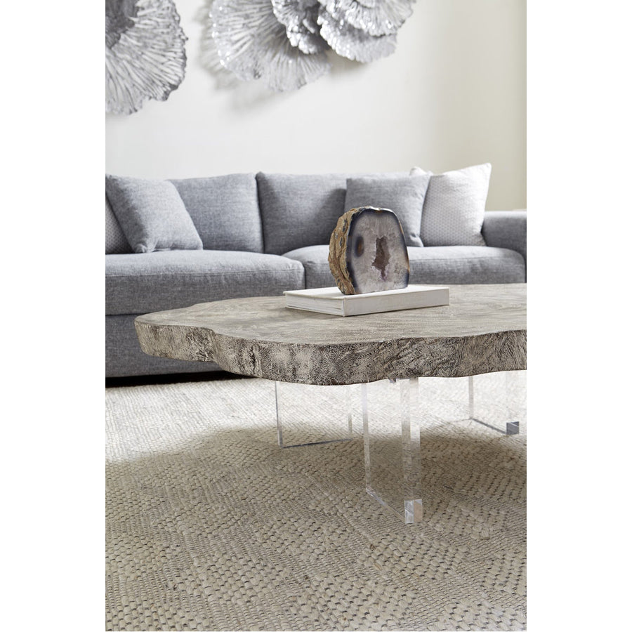 Phillips Collection Floating Coffee Table on Acrylic Legs