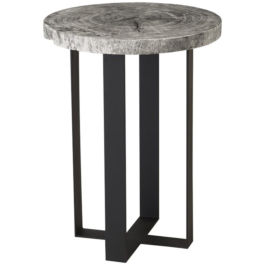 Phillips Collection Chuleta Bar Table on Black Metal Base