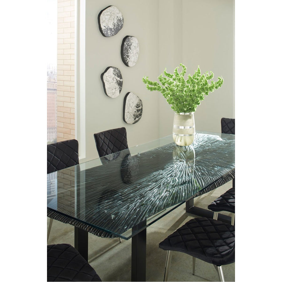 Phillips Collection Chainsaw Dining Table with Glass