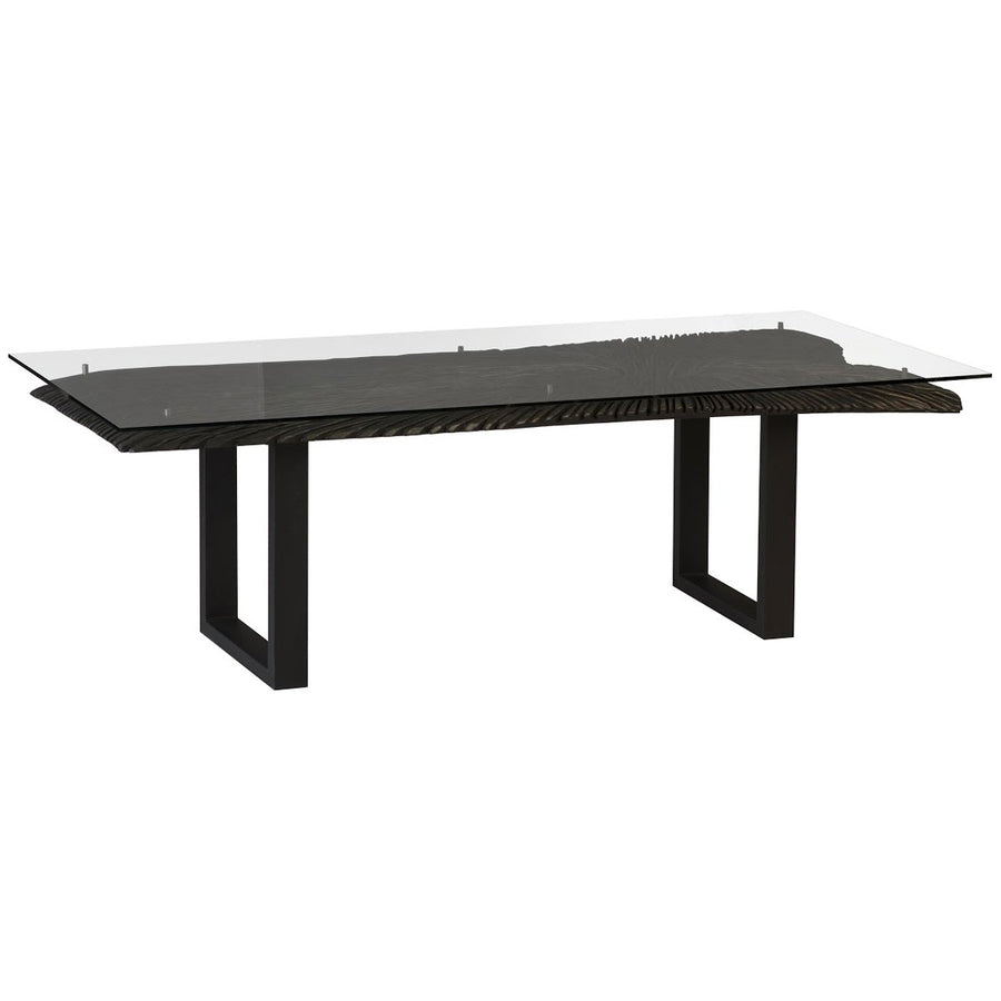 Phillips Collection Chainsaw Dining Table with Glass