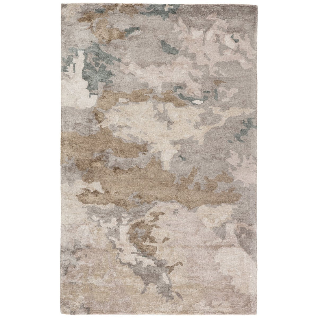 Jaipur Transcend Glacier Abstract Light Gray Taupe TRD05 Rug