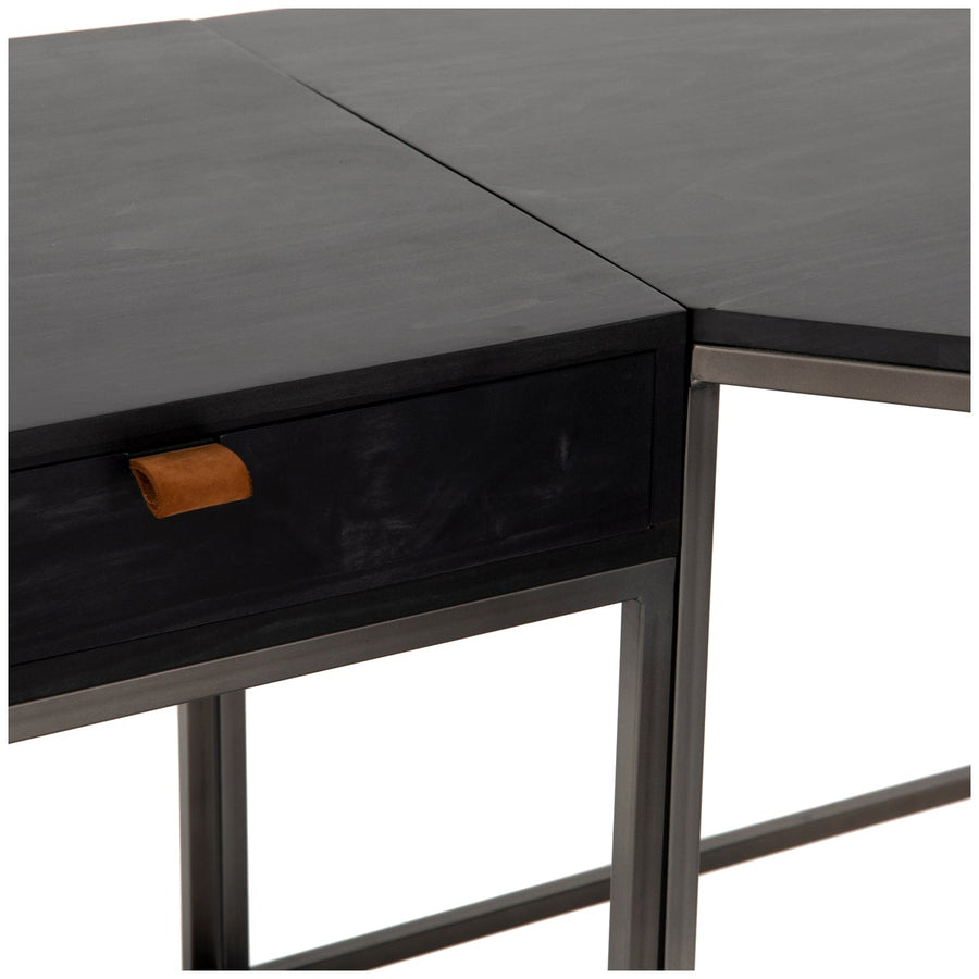 Four Hands Fulton Trey Desk System with Filing Credenza