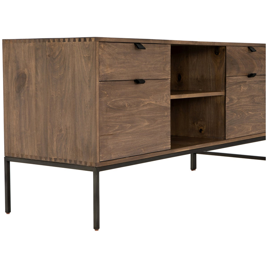 Four Hands Fulton Trey Desk System with Filing Credenza