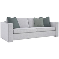 Caracole Upholstery Welt Played Sofa in Smokey Taupe