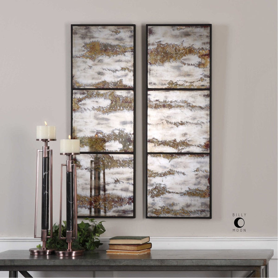 Uttermost Rahila Antiqued Mirror Wall Panels, 2-Piece Set