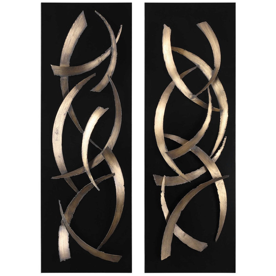 Uttermost Brushstrokes Metal Wall Art, 2-Piece Set