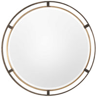 Uttermost Carrizo Bronze Round Mirror