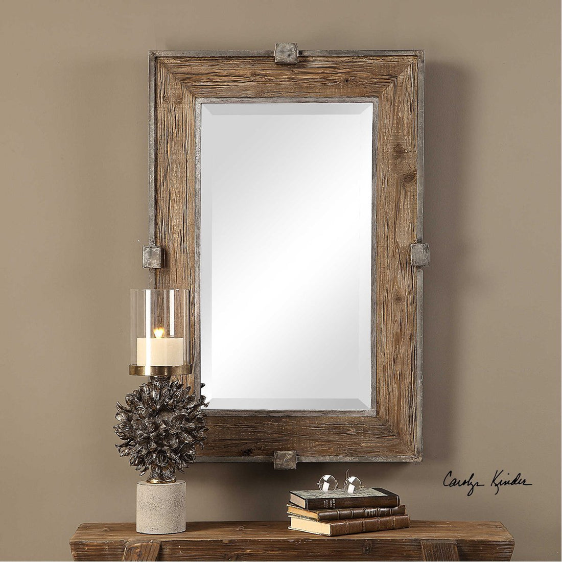 Uttermost Siringo Weathered Wood Mirror