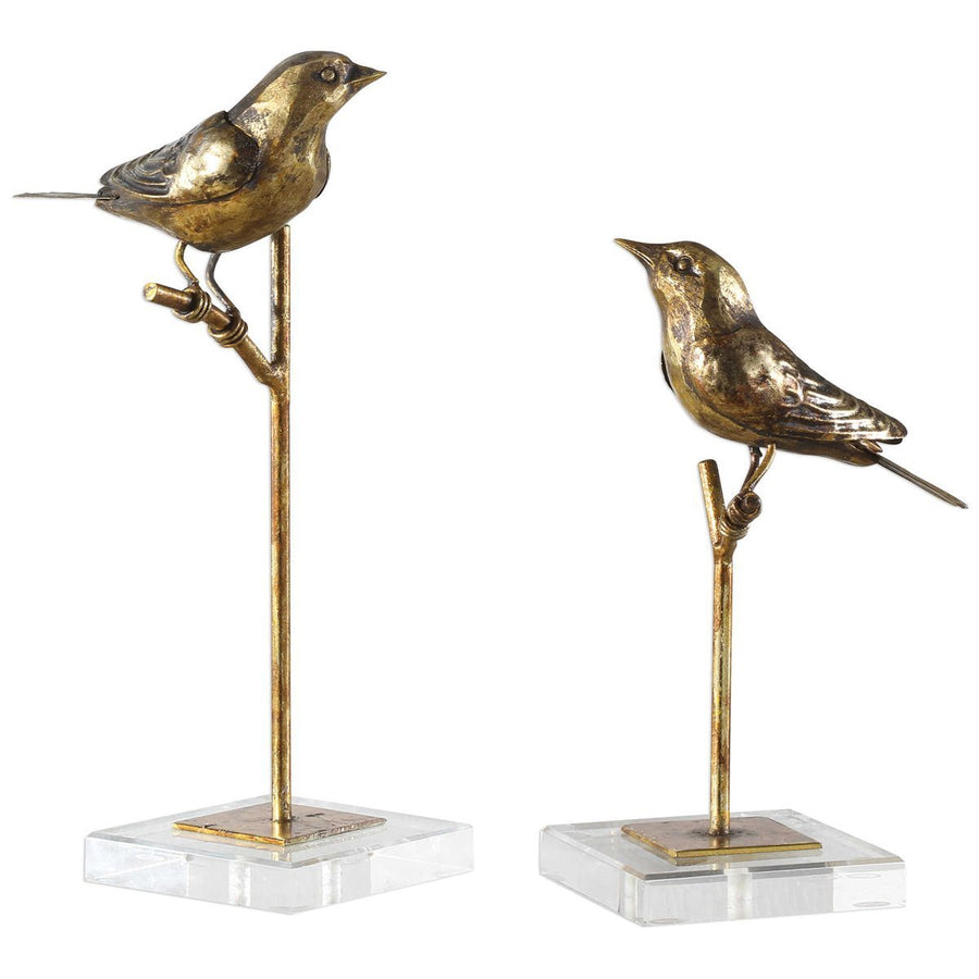 Uttermost Passerines Bird Sculptures, 2-Piece Set