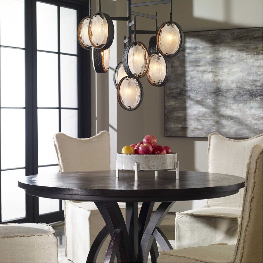 Uttermost Maxin Dark Bronze 9-Light Chandelier